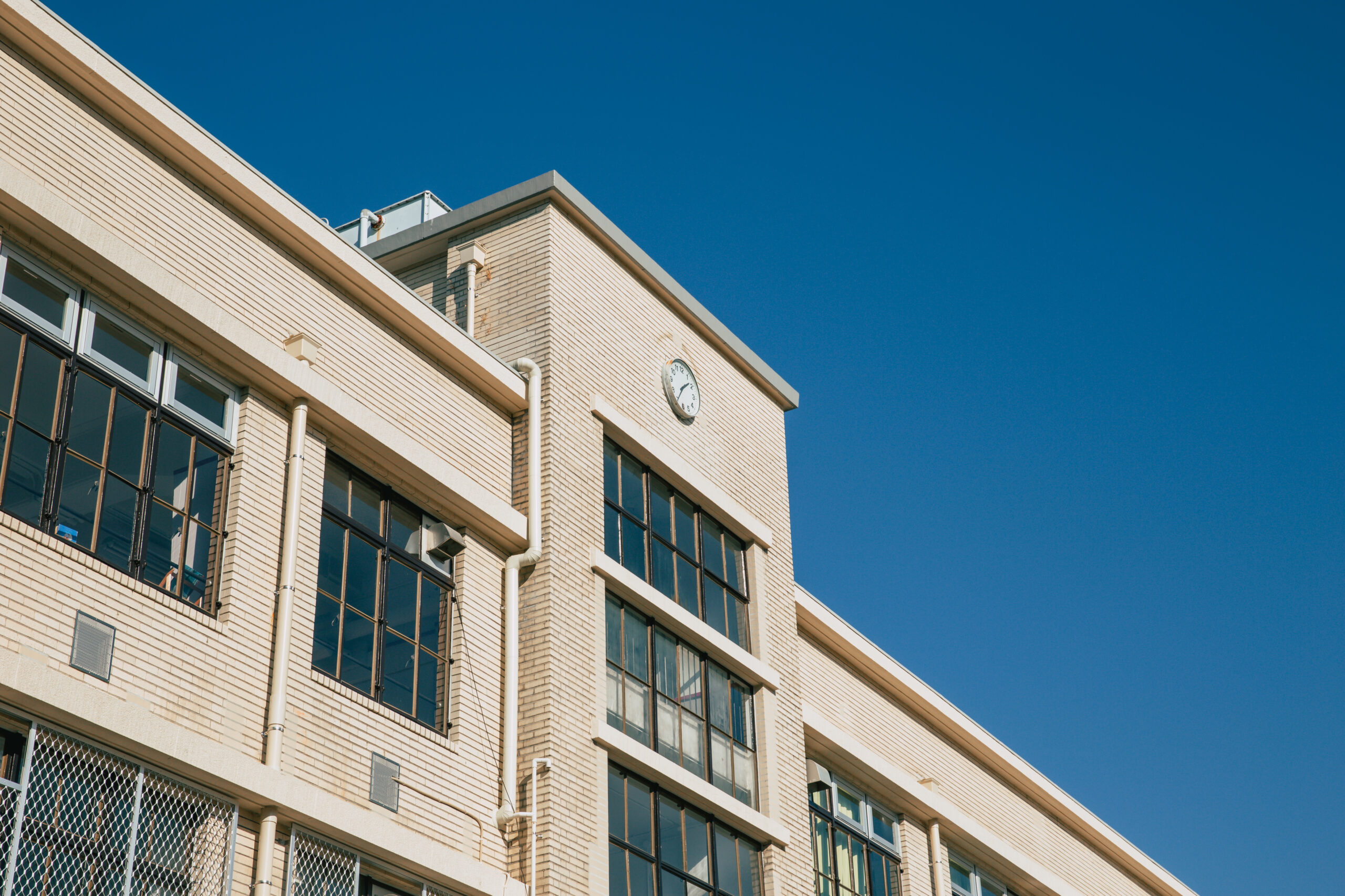 High school facade building